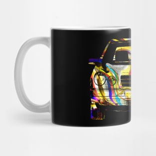 W210 abstract psychedelic colorful Mug